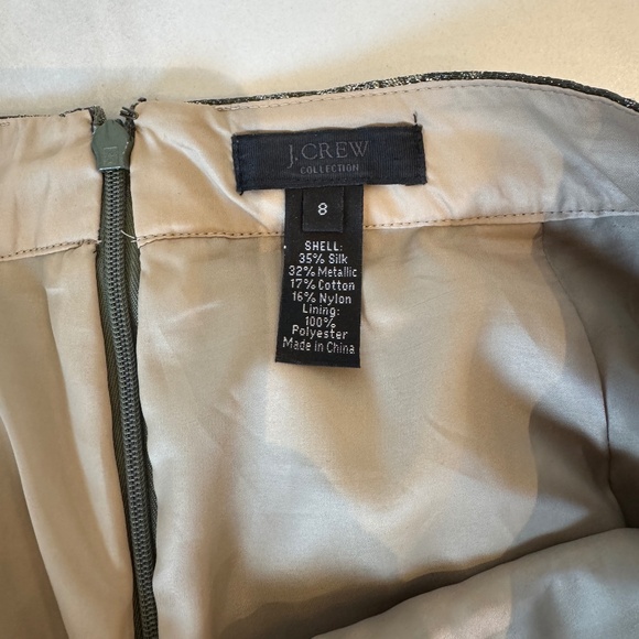 J.Crew Collection Metallic Floral Brocade Pencil Skirt – Size 8 ✨🌸 - Picture 3 of 3